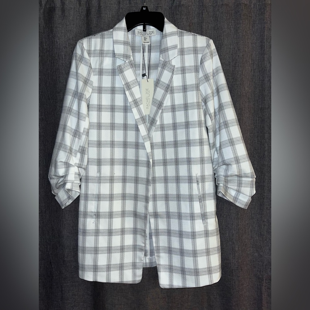 **NWT Rachel Zoe plaid blazer jacket